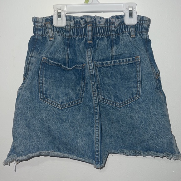 Zara paper bag denim skirt - Picture 3 of 3